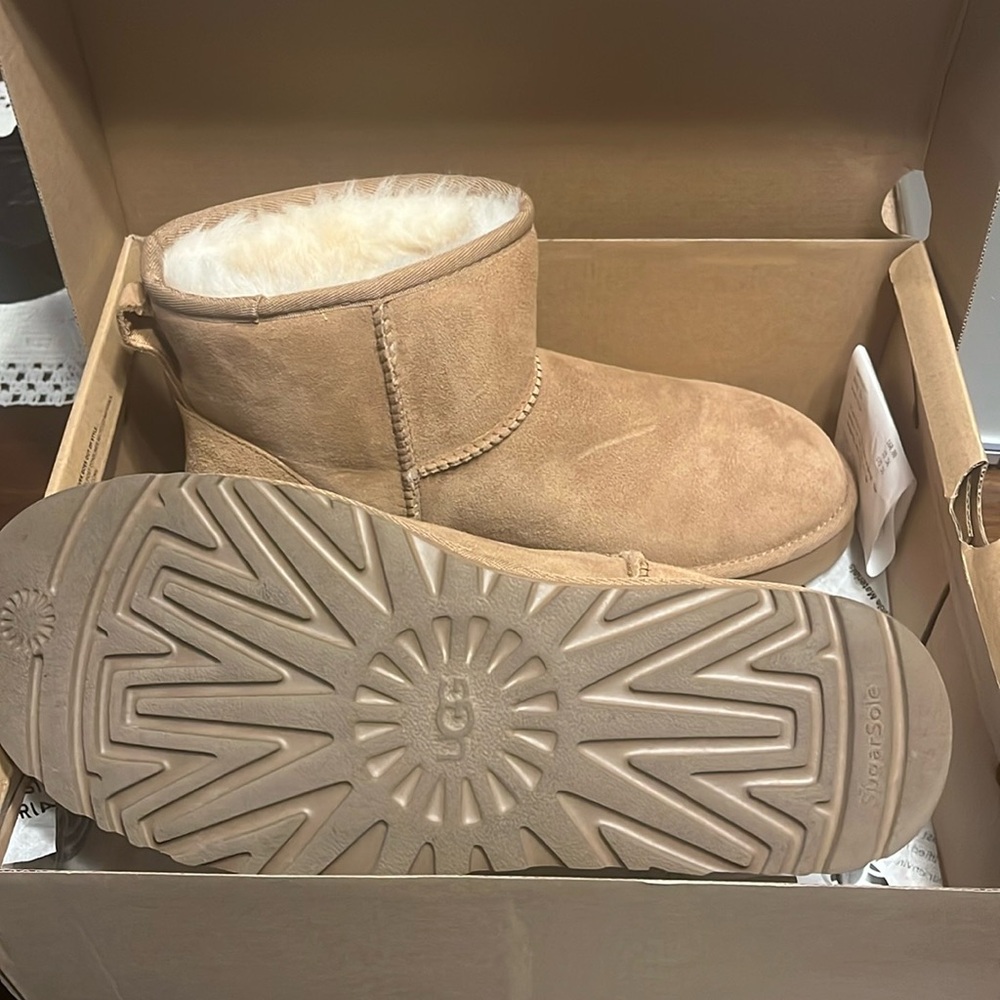 Classic mini Uggs Chestnut color